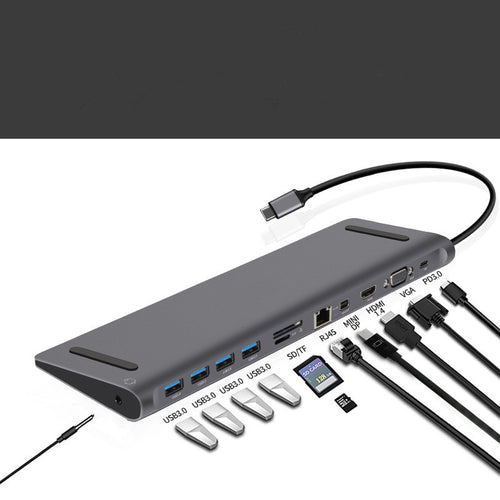 12 In 1 USB-C Hub Dock | Multiport Adapter
